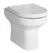 Apollo2 600mm Gloss Grey Complete Toilet Unit (incl. Pan, Cistern + Matt Black Flush) profile small image view 2 
