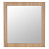 Valencia Naturale Oak Effect Framed Mirror 650 x 700mm profile small image view 1 