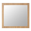 Valencia Naturale Oak Effect Framed Mirror 800 x 700mm profile small image view 1 