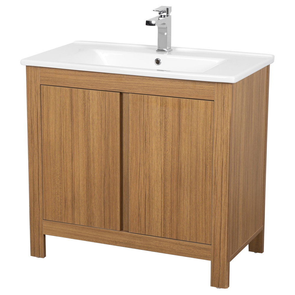 Valencia Naturale Oak Effect Vanity Unit 850mm Wide Victorian