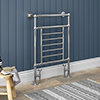 Hampshire Traditional 963 x 673mm Chrome Towel Rail profile small image view 1 
