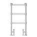Chatsworth Traditional 949 x 498mm Chrome Towel Rail profile small image view 3 