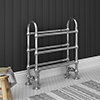 Chatsworth Traditional 778 x 683mm Chrome Freestanding Towel Rail profile small image view 1 