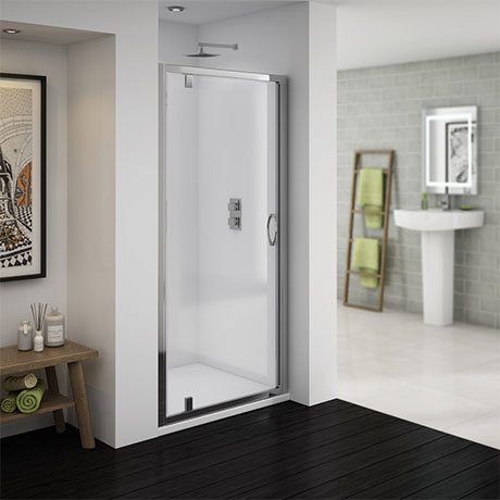 Newark 1850mm Pivot Shower Door Now At Victorian Plumbing Co Uk