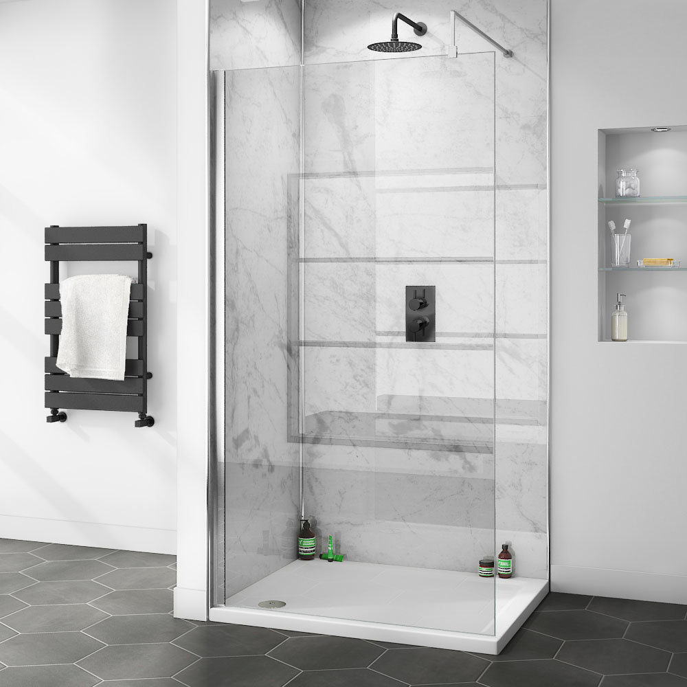 Orion White Marble 2400x1000x10mm PVC Shower Wall Panel ...