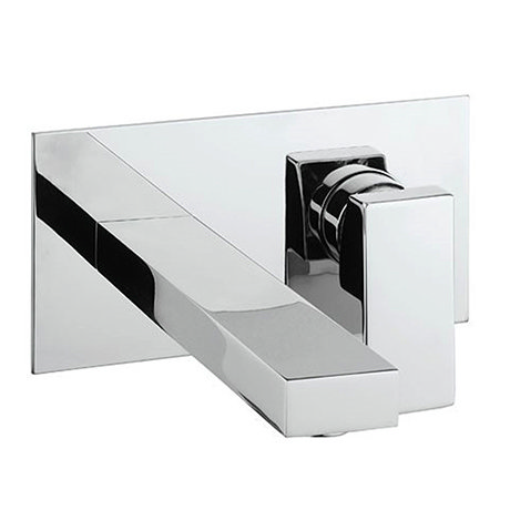 Crosswater Verge Wall Mounted (2TH) Basin Mixer Chrome - VR121WNC