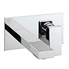 Crosswater Verge Wall Mounted (2TH) Basin Mixer Chrome - VR121WNC profile small image view 1 