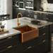 Venice Brushed Copper Belfast Stainless Steel Kitchen Sink + Waste profile small image view 2 