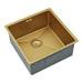 Venice 1.0 Bowl Brushed Gold Inset or Undermount Stainless Steel Kitchen Sink + Waste profile small image view 3 