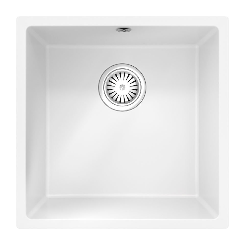 Venice 1.0 Bowl Matt White Inset or Undermount Composite Kitchen Sink