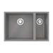 Venice 1.5 Bowl Matt Grey Inset or Undermount Composite Kitchen Sink profile small image view 2 