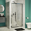 Newark Sliding Shower Door - Various Sizes (Height - 1850mm) profile small image view 1 