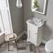 Tavistock Vitoria 500mm Cloakroom Unit & Basin - Linen White profile small image view 2 