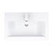Nuie 600 x 400mm Wall Mounted Mid Edge Basin & Cabinet - Gloss White - VTWE600 profile small image view 6 