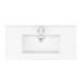 Nova 800mm Wall Hung Vanity Sink with Cabinet - Modern High Gloss White profile small image view 2 