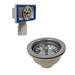 Venice 1.5 Bowl Matt White Composite Kitchen Sink + Chrome Wastes profile small image view 6 