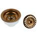 Venice Copper Basket Strainer Kitchen Sink Waste profile small image view 2 
