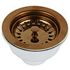 Venice Copper Basket Strainer Kitchen Sink Waste profile small image view 1 