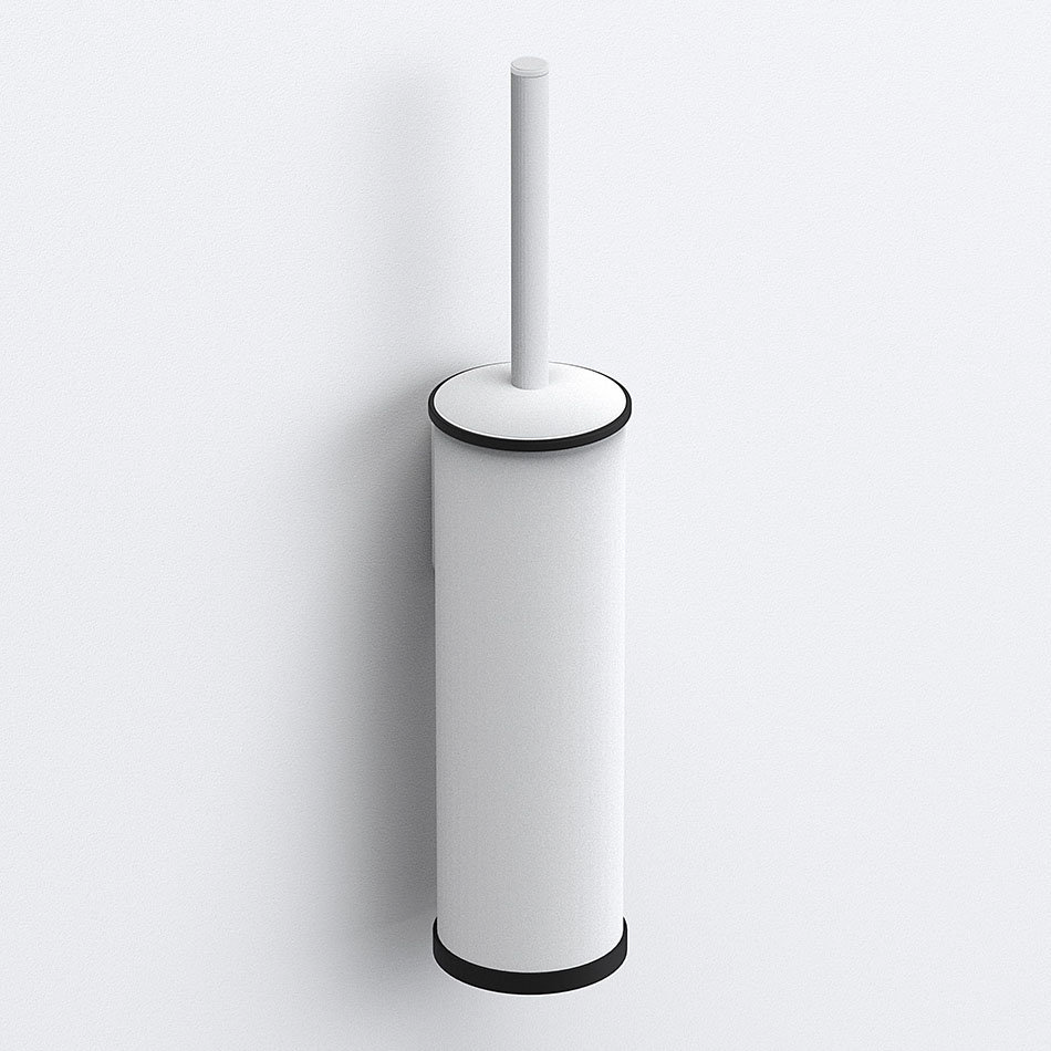 Venice White Toilet Brush & Holder