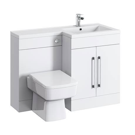 Valencia 1100 Combination Basin & WC Unit With Square Toilet Online