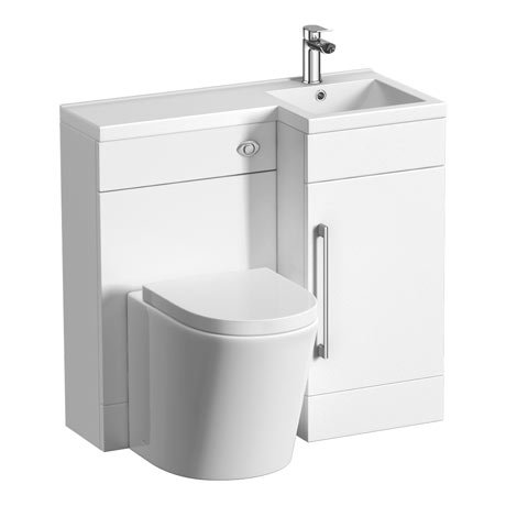 Valencia 900mm Combination Bathroom Suite Unit + Solace Toilet ...