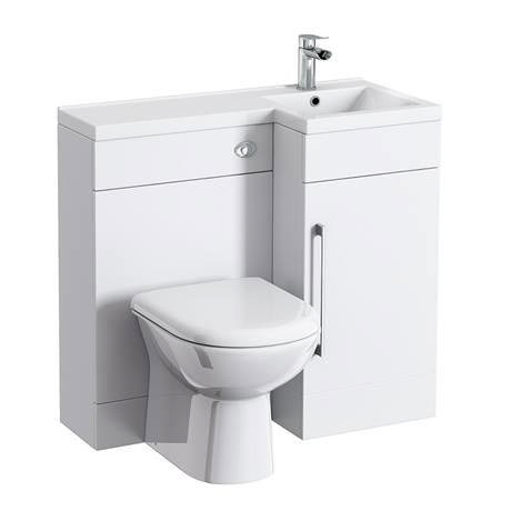 Valencia 900 Combination Basin & WC Unit With Round Toilet | Online