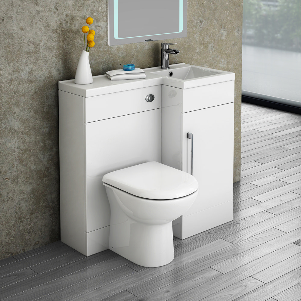 Valencia 900 Combination Basin WC Unit With Round Toilet Online