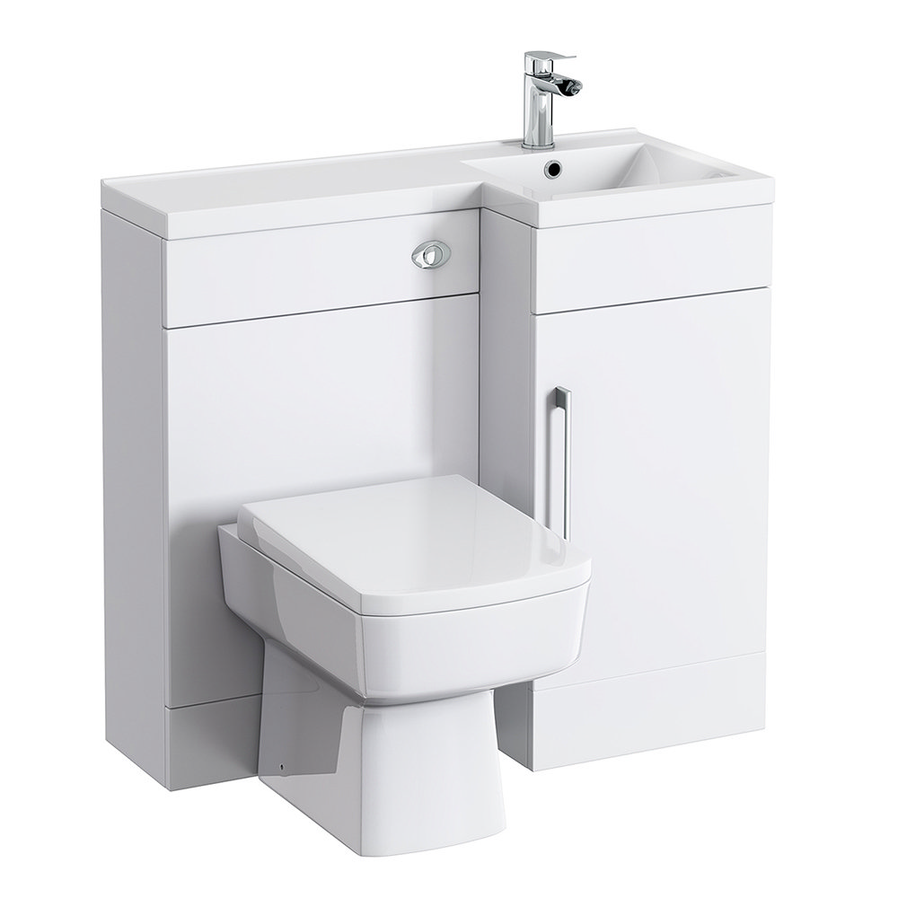 Valencia 900 Combination Basin & Wc Unit With Square Toilet 