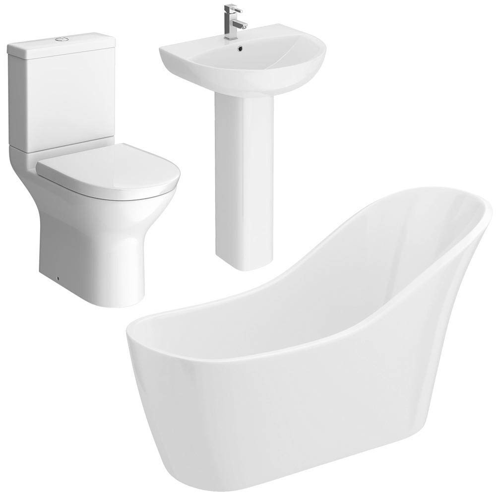 Photo inspiration: Fresh Look at Vegas Modern Freestanding Bath Suite At Victorian Plumbing Uk