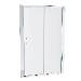 Newark 1200 x 800mm Sliding Door Shower Enclosure + Pearlstone Tray profile small image view 2 