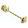Cast Iron Radiator Luxury Wall Stay Bracket - Brushed Brass profile small image view 1 