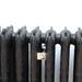 Cast Iron Radiator Luxury Wall Stay Bracket - Chrome profile small image view 3 