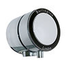 Burlington Overflow Bath Filler Waste with Black Ceramic for Single Ended Baths - W15-BLA profile small image view 1 