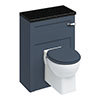 Burlington 60 Back to Wall Unit & Wall Hung Pan (excluding Seat) - Blue profile small image view 1 