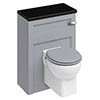 Burlington 60 Back to Wall Unit & Wall Hung Pan (excluding Seat) - Classic Grey profile small image view 1 