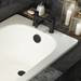 Arezzo Matt Black Easy Clean Click Clack Bath Waste with Overflow profile small image view 4 