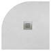 800 x 800mm White Slate Effect Quadrant Shower Tray profile small image view 5 