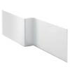 Milan Acrylic Square Offset Front Panel for 1700 L-Shaped Shower Baths profile small image view 1 