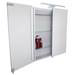 Croydex Sudbury Hang N Lock Double Door Illuminated Mirror Cabinet with Shaver Socket 700 x 600mm - WC147069E profile small image view 5 