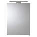 Croydex Madison Hang N Lock Single Door Illuminated Mirror Cabinet with Shaver Socket 700 x 500mm - WC147369E profile small image view 3 