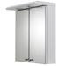 Croydex Shire 2 Door Mirror Cabinet with Light & Shaver Socket - White - WC267222E profile small image view 3 