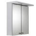 Croydex Shire 2 Door Mirror Cabinet with Light & Shaver Socket - White - WC267222E profile small image view 5 