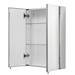 Croydex Anton Double Door Stainless Steel Mirrored Bathroom Cabinet - WC756105 profile small image view 3 