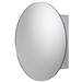 Croydex Severn Circular Door Mirror Cabinet - Stainless Steel - WC836005 profile small image view 5 