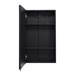 Croydex Dawley Matt Black 400mm Single Door Mirror Cabinet - WC930021 profile small image view 3 