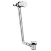 Cruze Premium Chrome Plated Bath Filler with Click Clack Waste profile small image view 1 