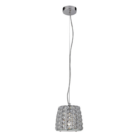 Marquis by Waterford Moy Small 1 Light Crystal Pendant Bathroom Ceiling Light - Clear