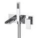 Monza Wall Mounted Bath Tap With Shower - Chrome profile small image view 2 