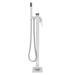 Monza Waterfall Floor Mounted Freestanding Bath Shower Mixer - Chrome profile small image view 5 