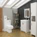 Chatsworth 500mm Traditional White Toilet Unit Only profile small image view 3 